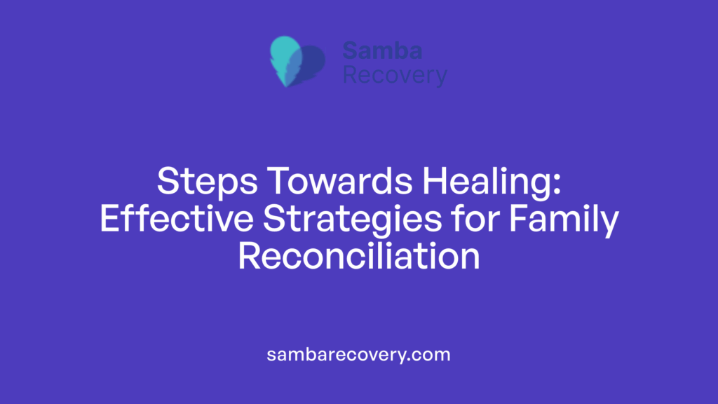 holistic strategies for family reconciliation efforts