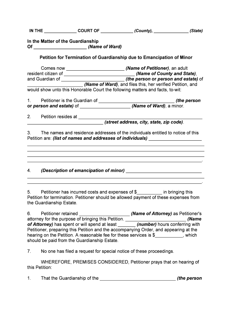 streamlining the process of child emancipation petitions