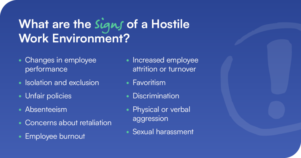 what constitutes a hostile work environment